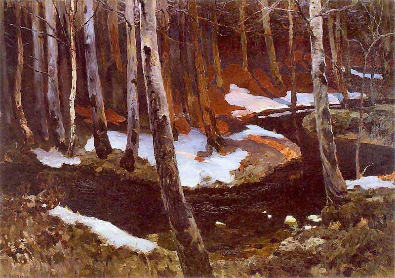 Ferdynand Ruszczyc Ruczaj lesny oil painting picture